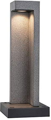 Paulmann 94501 Luminaria exterior LED, baliza Concrea IP44 incl. 1x6,8 W, baliza, arenisca negra, iluminación para jardín, hormigón, 3000 K