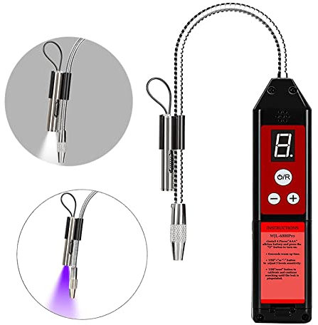 Wale&Morn Upgrade WJL-6000PRO Freon Leak Detector with LED Light for Halogen Gas Leakage, Air Condition Freon Gas Leakage Tester with Indicator Light HVAC R22 R410A R134A R1234yf CFCs HCFCs HFCs