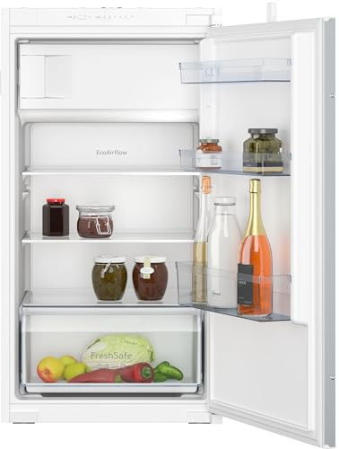 NEFF KI2321SE0, N 30, Einbaukühlschrank mit Gefrierfach, 102,5x56 cm (HxB), Kühlen 132l, Gefrieren 15l, 35dB, LED Beleuchtung, Fresh Safe, Eco Air Flow, Schleppscharnier, Made in Germany