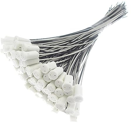 Fengyan Bulbi Domestici 20pcs / 50pcs / 100pcs G4 LED. Portalampada in cristallo Bianco G4 Black G4 Lampadine Lampadine, 20 cm 30 cm 40 cm 50cm 60cm 70cm 80cm ( Dimensione : 20cm , Colore : Black x 10