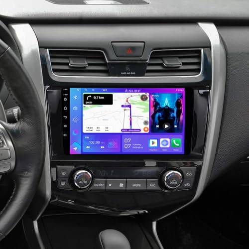 ASURE 9 inch Car Stereo Radio for Nissan Altima V L33 2013-2017 Navigation GPS Unit Upgrade,4G+64G Android 15 with Wireless Carplay,Android Auto,Bluetooth, WiFi,SWC,DSP,1280x800 HD Touchscreen