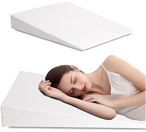 PLIKMN Keilkissen Lesekissen Bett Medizinisches Keilkissen für nach Operationen, erhöhtes Kissen gegen Säurereflux, GERD und Sodbrennen, Dreieckskissen für Seitenschläfer, Rückenschmerzen