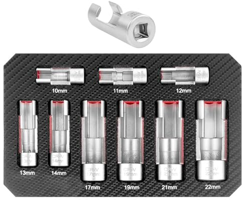 Juego de llaves de vaso avellanadas – Juego de extracción de tuercas duraderas, juego de llaves avellanadas antióxido | Kit multiusos para extraer tuercas avellanadas con ranura, kit de llaves de vaso