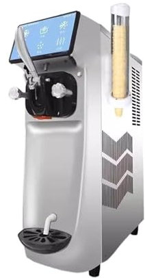 Máquina de helado de escritorio totalmente automática, máquina de cono dulce | Máquina de helado comercial para uso doméstico