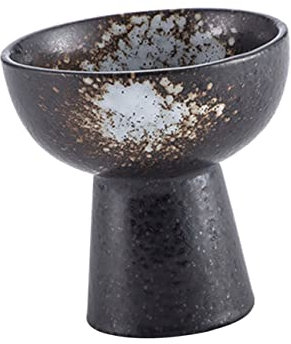 Gatuida Ceramic Ice Cream Bowl White Trifle Dish High Base Dessert Cup for Yogurt and Snacks Suitable for Home and Party Use