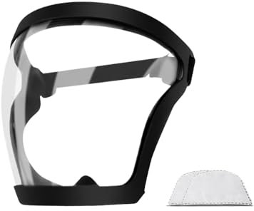 Work Protective Hood, High Definition Anti-Fog Face Cover, PC Lenses Face Protective Tool, Ideal for Home Kitchen, Construction Work, Electric Welding, Food Manufacturing