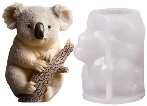 JS MOLD Bär Silikonform 3D Bär Kerzen Gießen Formen,Tier Silikonform Kerzenformen,DIY Kerzengießformen für Kerze machen Seifen Home Dekoration