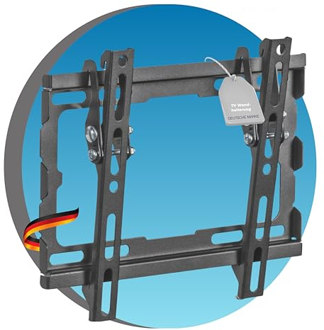 ADVANconnect TV Wandhalterung, 23-43 Zoll, VESA 200x200, neigbar, 45kg | Neigbar, schwenkbar, für Flach- und Curved-TVs sowie Monitore bis 45 kg, inklusive Montagematerial mit flexibler Einstellung