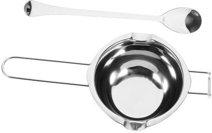 Zerodeko Chocolate Melting Pot Stainless Steel Spoon for Melting Chocolate Butter Candy in Kitchen Candle Making Workshop