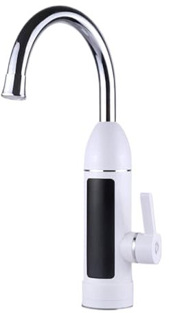 AMSLSIU Calentador de agua para grifo de cocina, calefacción de 3 segundos, rotación de 360 grados, sin fugas de agua y resistente a altas temperaturas