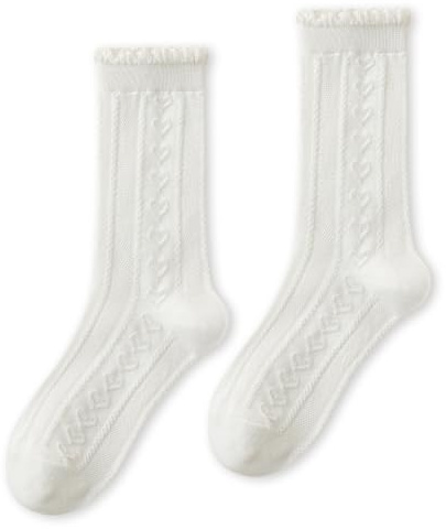 Rüschen Socken,Oktoberfest Socken mit Rüschen Damen Weiß Trachtensocken Kinder Spitze Kurz Trachten Strümpfe Rüschensocken Dirndl Weiße Söckchen Tracht Bayerische Spitzensocken für Wiesn Accessoires