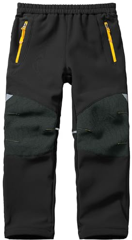 Jogwits Pantaloni Softshell Bambini Impermeabili Sci Riscaldati Outdoor Termici Foderati Invernali Trekking Cargo per Ragazzi e Ragazze