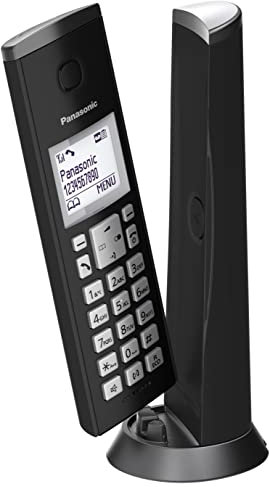 Panasonic KX-TGK220 Designer Cordless Phone, with answerphone, call blocker and do not disturb mode - Black