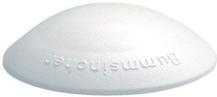 HKB ® 10 Stück Türstopper weiss, Ø 40 mm Höhe: 12 mm, aus Kunststoff, zum Kleben und Schrauben, Türstopper Türpuffer 15003