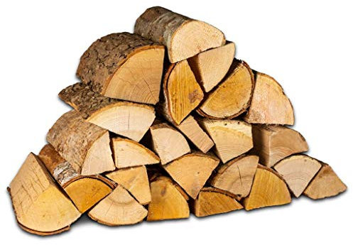 Logpile - Fire Pit Logs Birch Kiln Dried Hardwood (20kg) | Hot, Long Burning Firewood for Outdoor Fire pits, Camping Fires, Wood Burners, Fireplaces | Sustainably Sourced Firewood, Dry & Ready to Burn