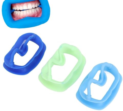 3 Pezzi Divaricatore per Guance, Sicuro Silicone Apri Bocca per Dentista Divaricatore per Bocca, Apri Dentale Strumenti Dentali per Sbiancamento Intraorale Bocca Guancia e Ospedale Odontoiatrico