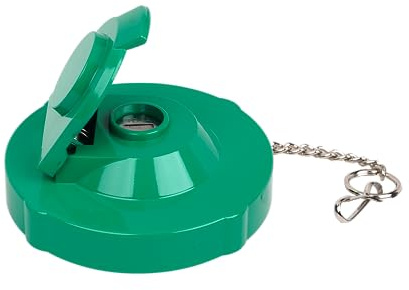 Takeuchi Fuel Cap 1552101700 - Green Metal Engine Cap for Truck, Tractor