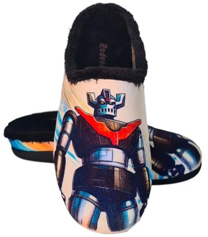 Rodevil Zapatillas casa para hombre Robot Z dibujo idelaes para padre - Hechas en España