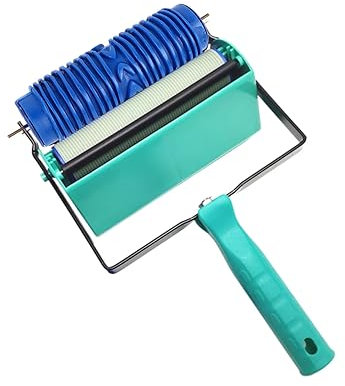 Luqeeg Rodillo de Pintura con Patrones, Rodillo de Textura Artística Reutilizable con Hermosos Patrones, Rodillo de Goma con Plantilla para Pared, Muebles, Tela, Material de Goma, Fácil