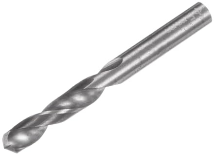 sourcing map Brocas helicoidales de carburo sólido de 5 mm, flautas métricas en espiral, vástago recto, herramienta de perforación de acero de tungsteno para aleación de acero inoxidable y metal