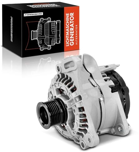 Frankberg Lichtmaschine Generator Diesel 20726N | Kompatibel mit Altea XL 5P5 5P8, Polo 6C1 6R1, Golf Plus 521 5M1, O.c.t.a.v.i.a II 1Z3, Ibiza IV ST 6J8 6P8, Golf VI 5K1