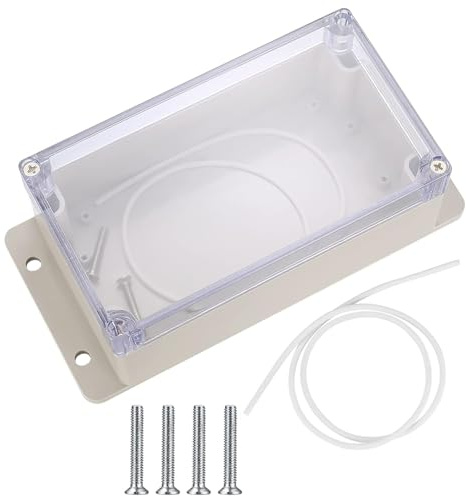Wasserdichte Anschlussdose, ABS Kabelgehäuse Verteilerkasten für Indoor Outdoor Elektronikkabel, IP65 Elektrische Projektbox Verteilerdose Staubdicht Wetterfest (Transparent 15,8 x 9 x 6,4 cm)
