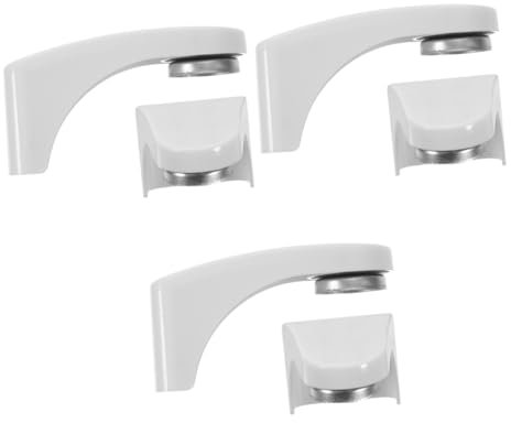 PRETYZOOM 6 STK Magnetischer Seifenhalter hängender Seifenhalter selbstentleerender Magnet- magnetische Abtropf Dusche ABS Weiß