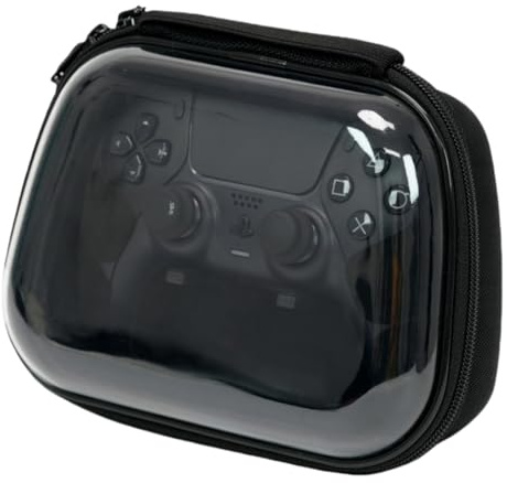 AARONMEI Universal Controller Protective Travel Storage Case Compatible with Xbox Series X/S/PS5/PS4/Nintendo Switch Pro Gamepad - Durable Hard Shell Design (Transparent Black)