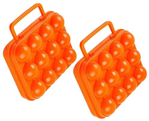 Homoyoyo 2pièces Boîte à Œufs Portable Et Bac De Rangement Pour Œufs Au Réfrigérateur Organisateur Avec Compartiments