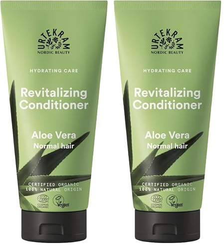 Urtekram Aloe Vera Conditioner BIO, regenerierend, 180 ml (Packung mit 2)