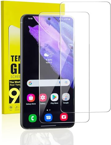 MiniMing Schutzfolie für Panzerglas für Samsung Galaxy S21 FE 5G, 2 Stück 0.25mm HD Klarsicht Displayschutz für Samsung S21 FE 5G Folie, Anti-Blasen Panzerglasfolie für Galaxy S21 FE 5G Schutzglas