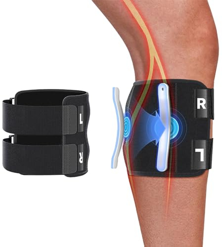 Diyxisk Sciatique Attelle Genou, Massage Genouillères, Orthèse de Soulagement de la Douleur Sciatique, Idéal pour le Travail de Bureau, la Marche Ou une Activité Physique Légère