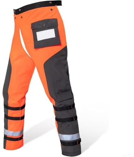 9-lagers skydd motorsågsbyxor för klippning/loggningsuppgifter, unisex, mångsidigt användningsskydd, justerbart midjebälte (M)