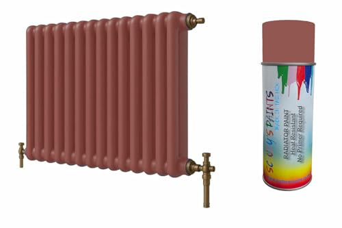 SCOOBYS PAINTS BACK IN THE MIX Premium Radiator Paint – 180 Colours – Heat Resistant Metal Paint for Radiators & Pipes, Quick Dry, Non-Yellowing, Multiple Finishes, Interior Use (Copper brown)