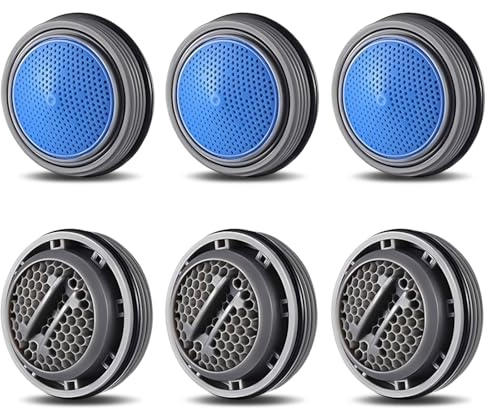 PHYNDR 6 Pezzi Aeratore Rubinetto,Con un filtro, Adatto Alla Maggior Parte Dei Rubinetti, Rimovibile E Facile Da Installare, Accessorio Per Lavello Da Cucina