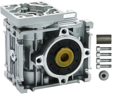 5:1 bis 80:1 Schneckengetriebe NMRV030 High Tq Getriebe Eingang 8mm 11mm Ausgang 14mm mit 60mm Flansch for Nema23 Motor(RATIO60-104X104)