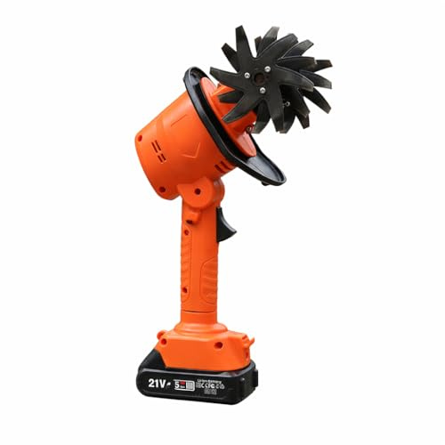 Profi-Partner 2in1 Akku Bodenfräse mit Teleskopstiel 1,3 m | elektrische Gartenfräse kabellos, Handfräse mit verstellbarem Winkel, Bodenlockerer für Beete und Rasen, Verstellbarer winkel