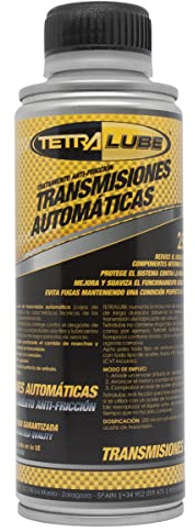 TETRA LUBE Tratamiento Aditivo para Caja de Cambios Automatica. 250ml. Tratamiento Anti-Fricción Transmisiones Automáticas. Tratamiento para Coches Automáticos. No Contiene Ácidos ni Cloro
