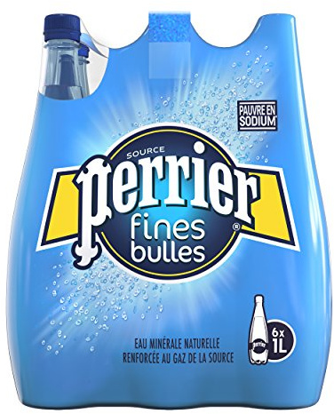 Perrier Fines Bulles Eau Minérale Bouteille 6 x 1 L