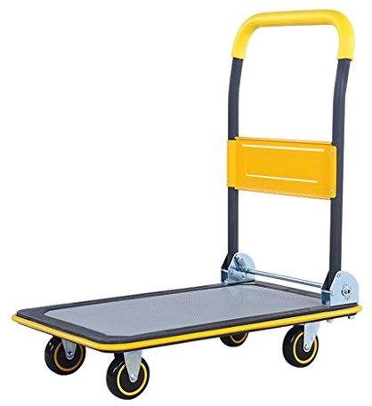 Carrello grande Carrello portabagagli Carrello pianale 150 kg Capacità di carico Produzione di acciaio laminato a freddo per magazzini, fattorie, fabbriche