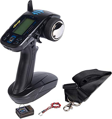 Carson FS Reflex Wheel LCD 2.4G 7 Kanal, RC Fernsteuerung, mit Empfänger, RC Sender, Modellbau, Zubehör für RC Fahrzeug/ferngesteuertes Auto, 500501016