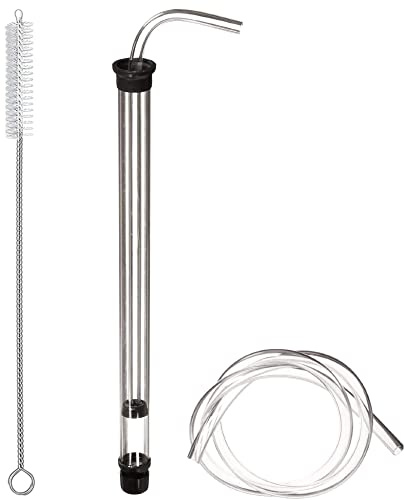 Fermtech Regular 24 Auto Siphon with 30 Brush & 8ft Food-Grade Tubing – Wine, Beer, Mead & Home Brewing Racking Cane, Transfer Wand, Bottling Kit & Supplies - Made in Canada