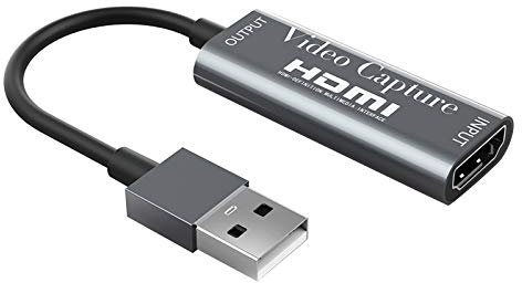 Carte de Capture Audio Vidéo Full HD 1080p 4K/1080p Carte d'Acquisition Vidéo HDMI vers USB 2.0, Carte d'Acquisition Jeux pour la Diffusion en Direct Compatible avec Caméscope