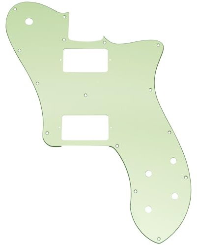 Musiclily Pro 15 Löcher Bedeckt HH Schlagbrett Pickguard 3-lagig Mint Green | für Mexico Fender 72 Tele Deluxe Style E-Gitarre
