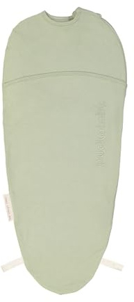 PUCKABABY - Baby-Pucksack 0-3 Monate | 44-62 cm - Piep - Ganzjahres Pucktuch - 0.5 TOG - Baumwolle - Olive
