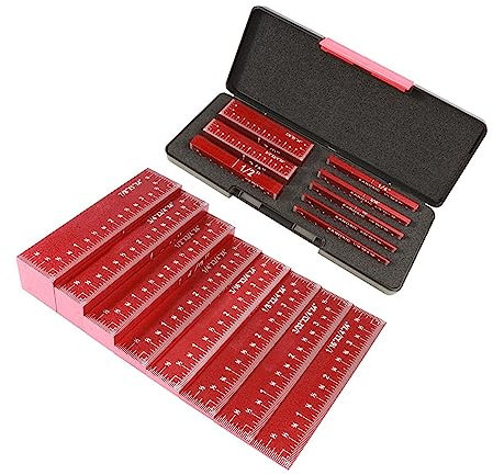 Leicht ablesbar, mehrfache Größe Endmaß, 8-teiliges Messblock-Set, Aluminium-Höhenmessgeräte-Set, Einstellstangen, Präzisionsstangen, Test-Messblock-Messgerät, Messwerkzeug Leicht zu transportieren