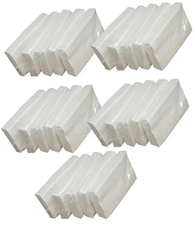 CLISPEED 25 Packungen Gästehandtücher Saugfähige Papierservietten Gesichtsseidenpapier Toilettenservietten Küchenpapiertuch Einweg-papiertaschentücher Haushaltsgewebe Zellstoff Kommerziell