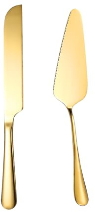 Lot de 2 emporte-pièces dentelés en Acier Inoxydable pour gâteau de Mariage - Petite spatule de Service à Tarte