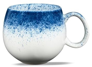 Teeladen Herzberg Maoci Tasse Jumbo 0,5 l Porcelaine Bleu/Blanc avec dégradé de couleur