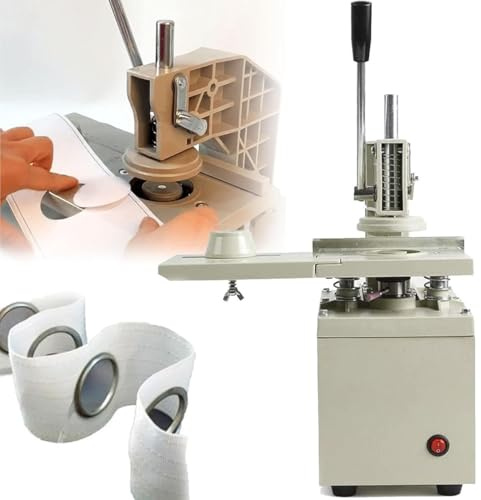 GYQSSD 300 W Ösenstanzmaschine für Vorhänge, 48mm/53mm elektrisches Ösenlochstanzwerkzeug, Ösenstanzer für Vorhänge für Privatpersonen und kleine Werkstätten